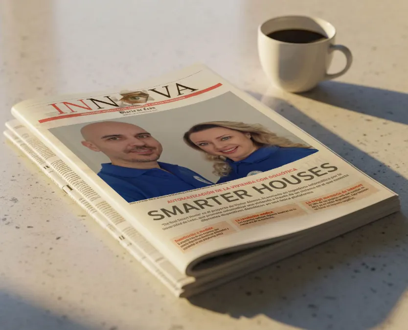 The Real Smart Home featured on the front page of Diario de Leon
